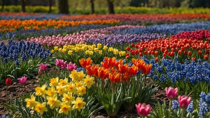 red and yellow tulips