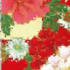 Oil paintings and various flowers, including cats, dogs, roses, peonies, chrysanthemums, monkeys, tropical leaves, tigers, and other beautiful animals