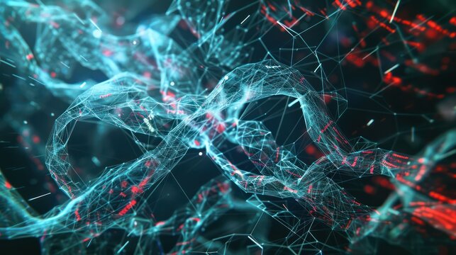 artistic visualization of global financial integration, with a digital tapestry showing interwoven threads of currencies and economies