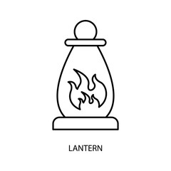 lantern concept line icon. Simple element illustration.lantern concept outline symbol design.