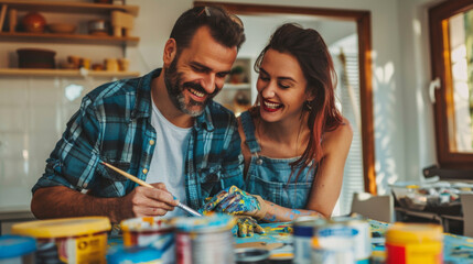 Fototapeta premium New City, New Canvas: Painting Our Way to a Fresh Start (DIY)