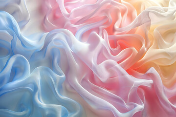 Obraz premium Pastel Rainbow Fabric Texture