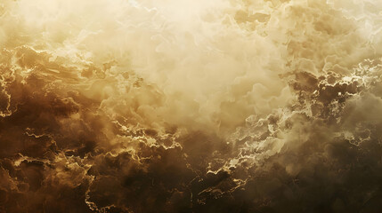 Abstract Gold and Brown Swirling Cloud Background
