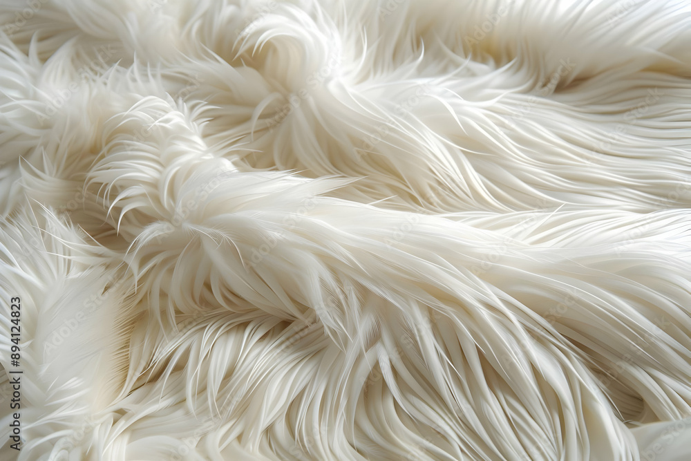 Canvas Prints Soft White Feathers Texture