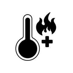 heat concept line icon. Simple element illustration.heat concept outline symbol design.