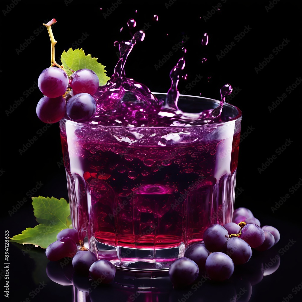Aufkleber a burst of grape juice deep and flavorful in hue close up k uhd