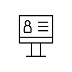 online voting line icon