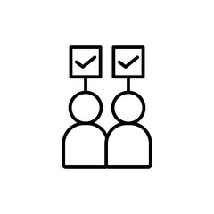 voters line icon