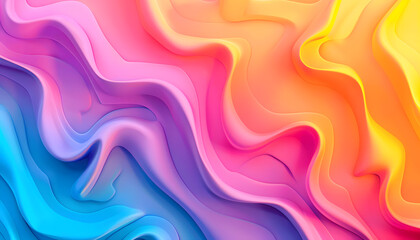 Obraz premium Colorful wallpaper with smooth color transitions