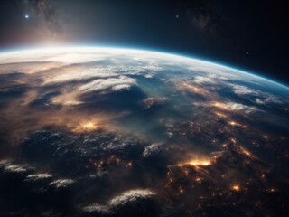 Obraz premium Earth outer space background wallpaper