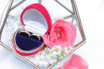 Wedding rings as a symbol of love and affection