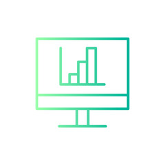 bar chart gradient icon