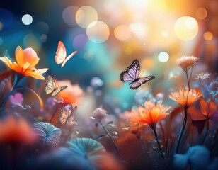 Title: Dreamy Bokeh Wallpaper: Soft Colors & Natural Shapes