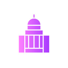 Naklejka premium government gradient icon