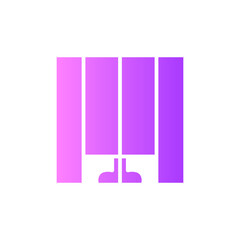 voting booth gradient icon