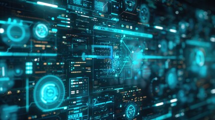 Floating holographic interfaces in a dark room