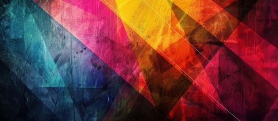 Abstract Colorful Geometric Shapes