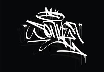 WORKER graffiti tag style design