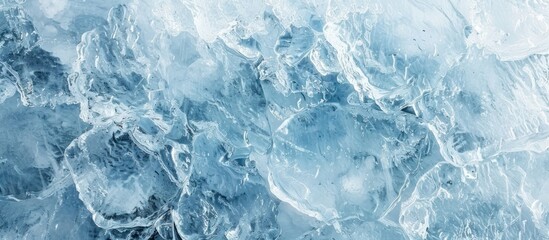 Obraz premium Frozen Ice Texture: A Close-Up View