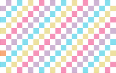 pantone soft colour checkerboard pattern seamless vector