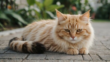 Adorable cat lifestyle