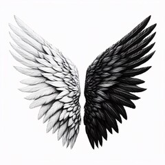 Obraz premium Avian Enigma: A Fusion of Hope and Fear