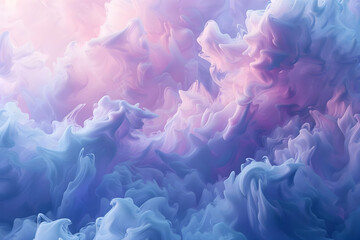 Abstract Purple and Blue Smoke