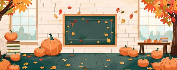 Festive Autumn Classroom