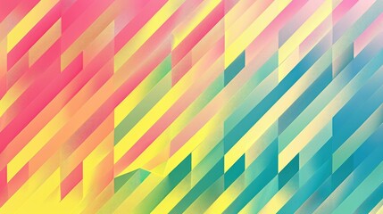 Gradient geometric shapes forming a dynamic pattern