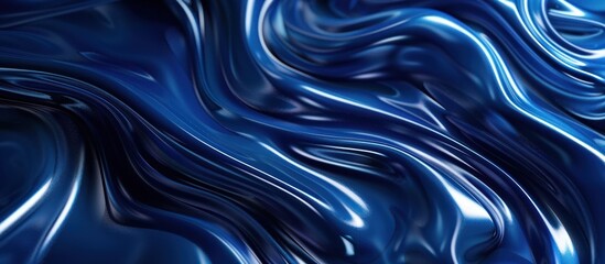 Obraz premium Abstract Blue Liquid Background