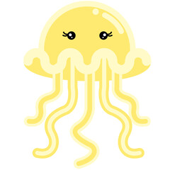 yellow jelly fish