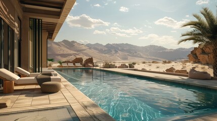 Fototapeta premium Desert Oasis Pool