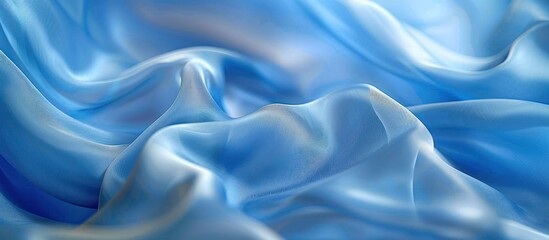 Obraz premium Abstract Blue Silk Fabric Texture