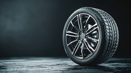 Black Alloy Wheel
