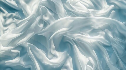 Obraz premium Abstract Blue and White Silk Fabric Background