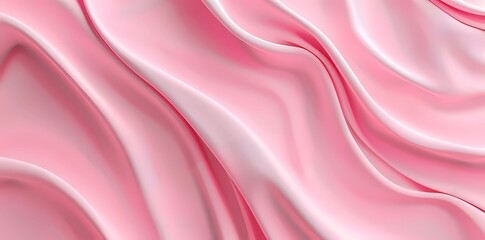Obraz premium Abstract Pink Draped Fabric Background.