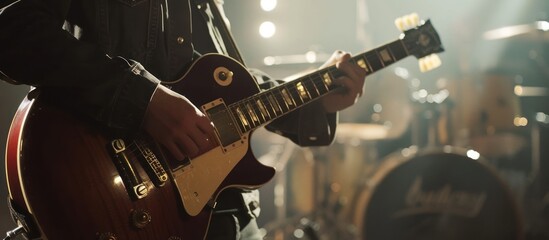 Fototapeta premium Guitarist on Stage