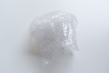 lumpy of plastic shockproof on white background