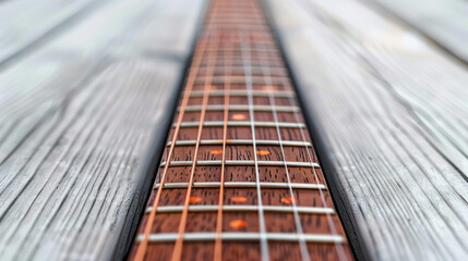 Precisely aligned guitar necks with fretted rosewood, maple, or ebony fingerboards and round position markers.