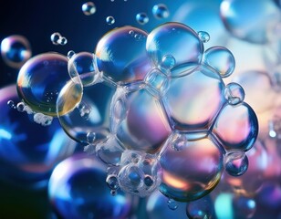 Mesmerizing Dance of Soap Bubbles: An Abstract Art Creation