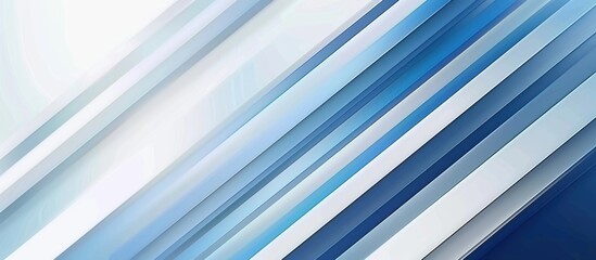 Fototapeta premium Abstract Blue and White Diagonal Lines Pattern