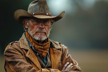 Fototapeta premium Cowboys: Symbols of Independence, Self-Reliance, and Adventure. Their Iconic Attire Embodies Practicality and Style.