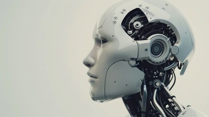 The Mechanical Mind: A Futuristic Robot Portrait