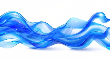 Abstract Blue Waves Design