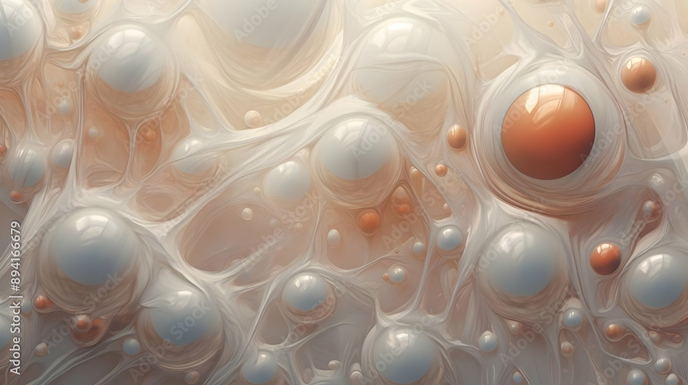 Wall mural Abstract Bubble Texture