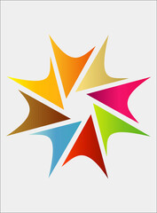 Obraz premium Modern grid flyer with geometric shapes, geometry graphics and abstract background vector set. Geometry 