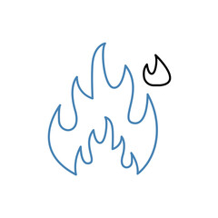 fire concept line icon. Simple element illustration. fire concept outline symbol design.