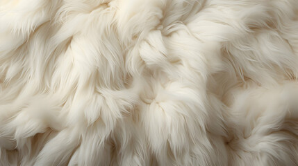 White Fur Texture Background
