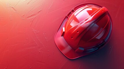 Fototapeta premium Joyful Labor Day: Helmet, Mane, and Tools on AI-Generated Working Background