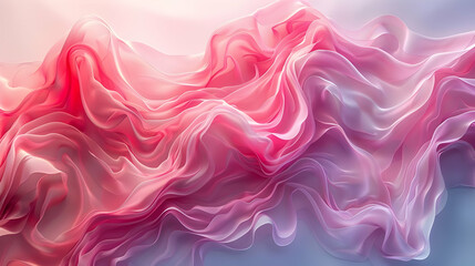 Fototapeta premium Abstract Pink Fabric Swirls